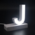 Litera LED, ( J ) mare, decorativa, 3D, luminoasa, seria magnetic baza, 95mm, 6500K, abcMIX, L1243