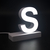 Litera LED, ( S ) mare, decorativa, 3D, luminoasa, seria magnetic baza, 120mm, 6500K, abcMIX, L1292