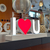 Cadou, decoratiune luminoasa seria magnetic baza I❤U, 162.34x95mm, 6500K, abcMIX, K1235
