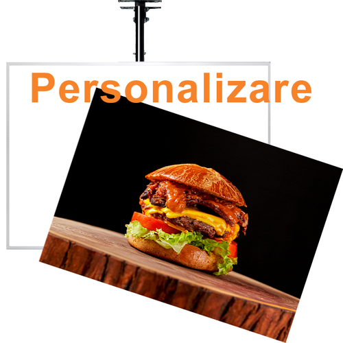 Panou publicitar LED suspendat telescopic A2