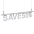 Cifra LED, ( 3 ), decorativa, 3D, luminoasa, seria glisabil track profil Al, 150mm, 6500K, abcMIX, C2358