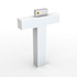 Litera LED, ( T ) mare, decorativa, 3D, luminoasa, seria glisabil track profil Al, 100mm, 6500K, abcMIX, L2364