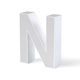 Litera LED, ( N ) mare, volumetrica, decorativa, 3D, luminoasa, seria pentru perete, 150mm, 6500K, abcMIX, L3527