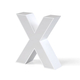 Litera LED, ( X ) mare, volumetrica, decorativa, 3D, luminoasa, seria pentru perete, 200mm, 6500K, abcMIX, L3592